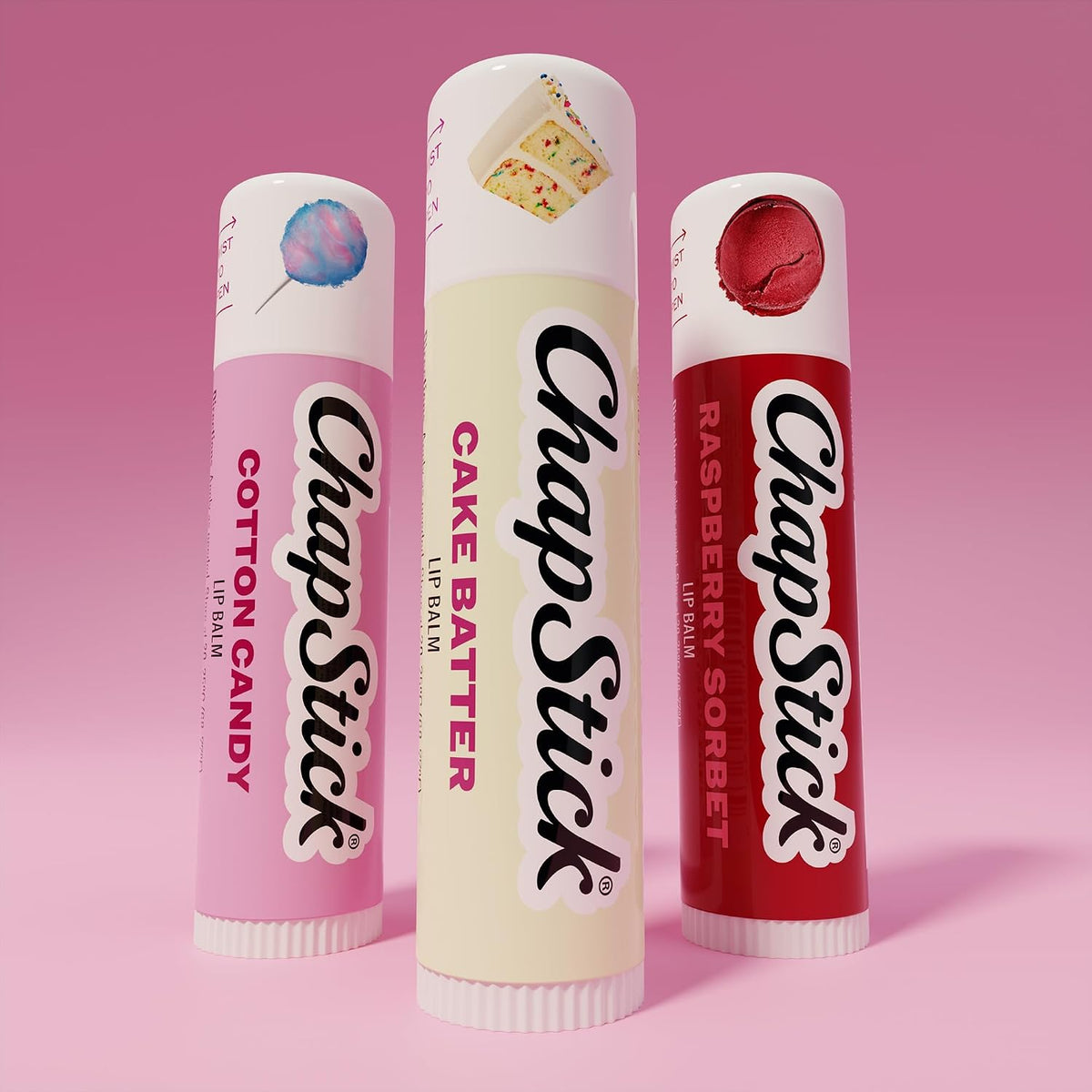 Bulk Lip Balm, Cake Batter, 12-Pack – Delicious & Sweet Lip Moisturizer for Dry Lips, Birthday Gifts, Stocking Stuffers, 0.15 Oz Ea