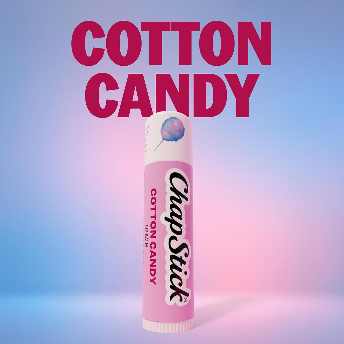 Lip Balm, Hydrating Cotton Candy 2-Pack, 0.15 Oz Ea