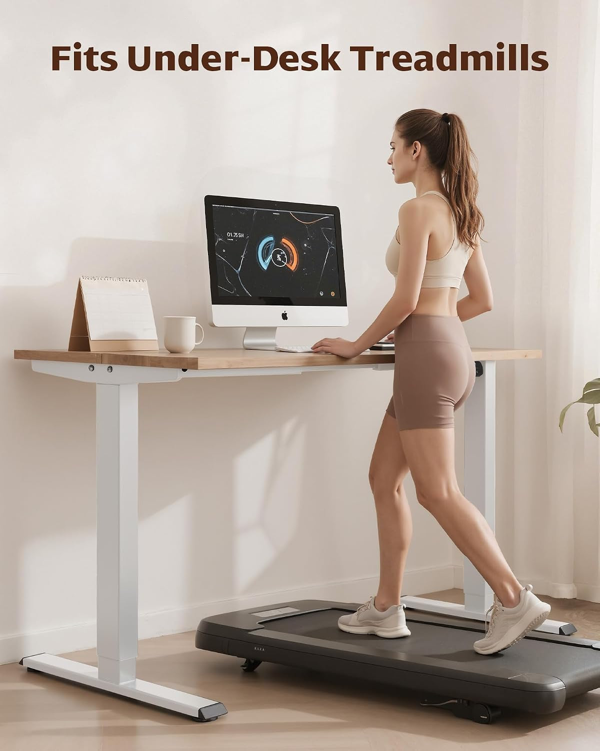 Dual Motor Electric Standing Desk Frame, Height Adjustable Sit Stand Base for Home Office, Fits Table Tops up to 70.8 X 31.5 Inch, 225 Lb Capacity (White, without Stand)