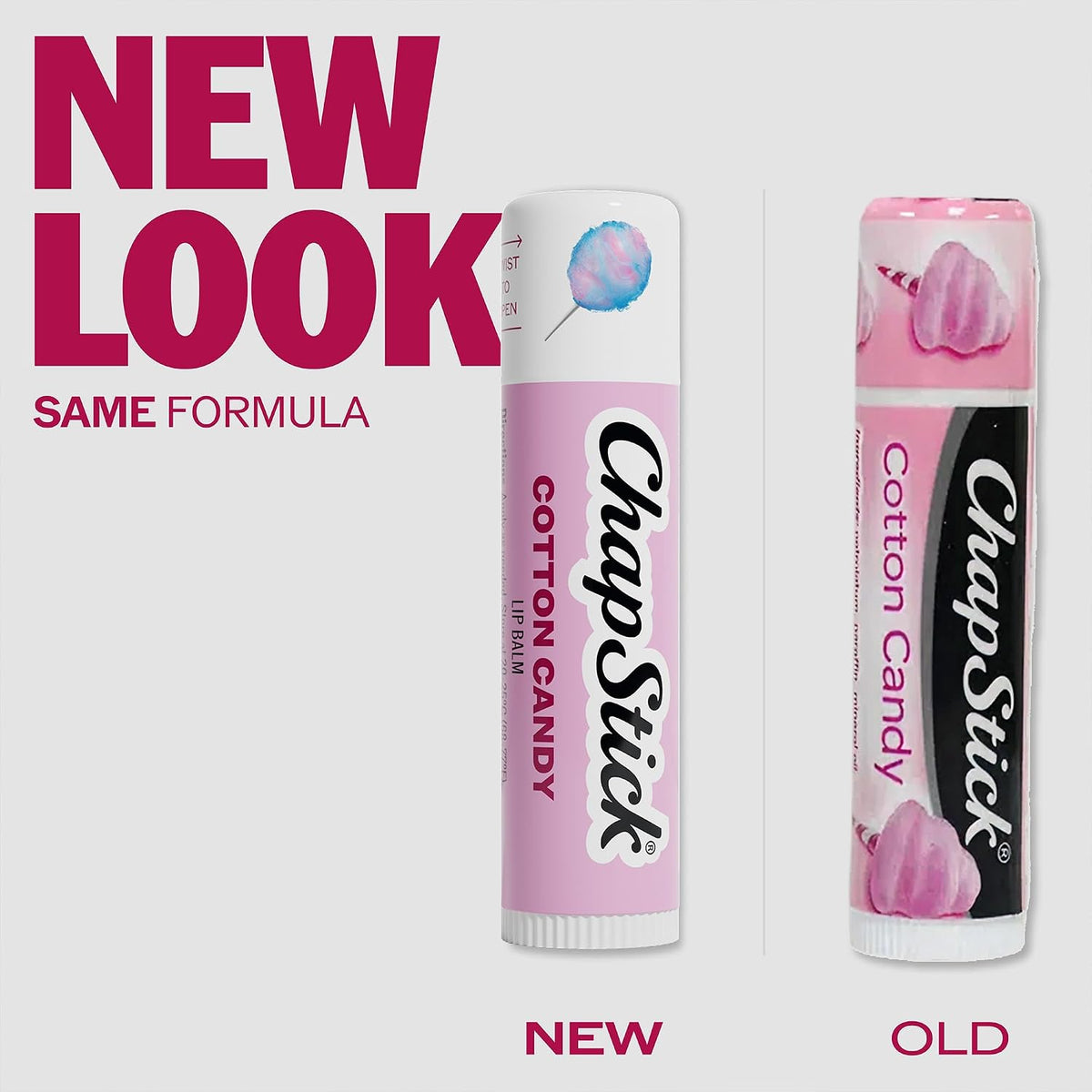Lip Balm, Hydrating Cotton Candy 2-Pack, 0.15 Oz Ea