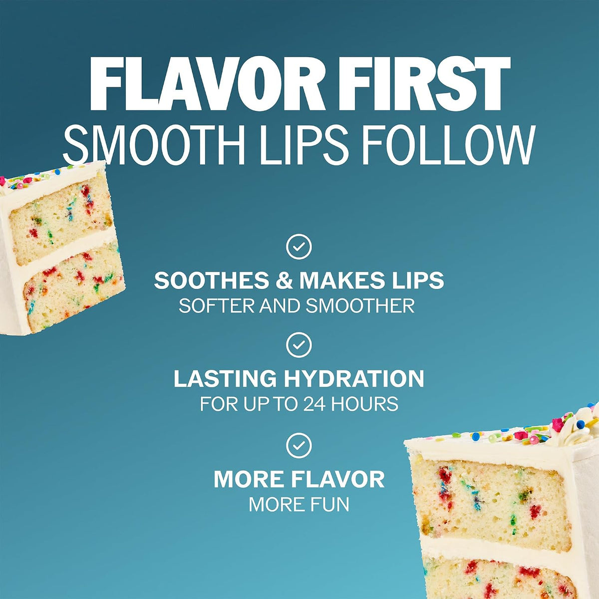 Bulk Lip Balm, Cake Batter, 12-Pack – Delicious & Sweet Lip Moisturizer for Dry Lips, Birthday Gifts, Stocking Stuffers, 0.15 Oz Ea