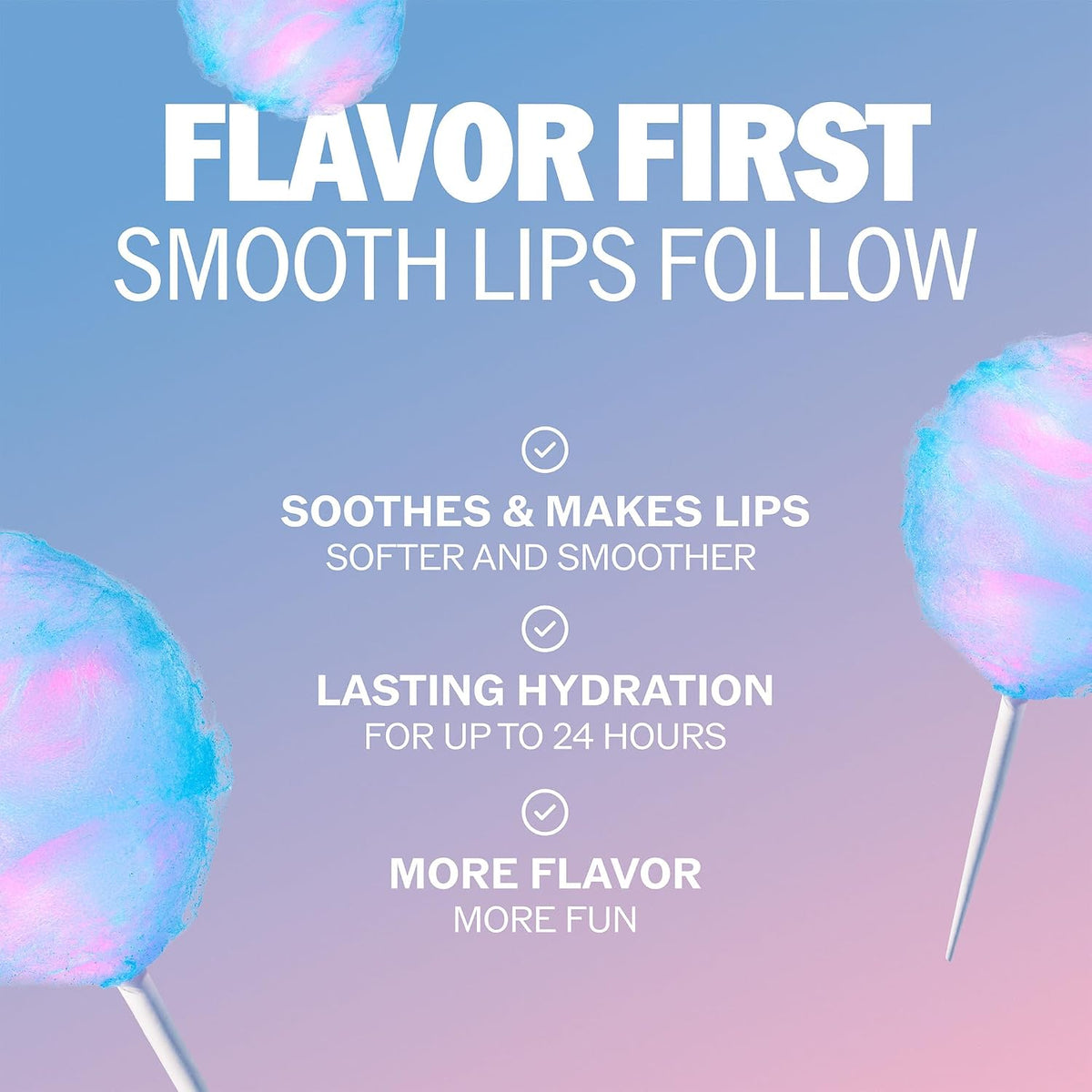 Lip Balm, Hydrating Cotton Candy 2-Pack, 0.15 Oz Ea