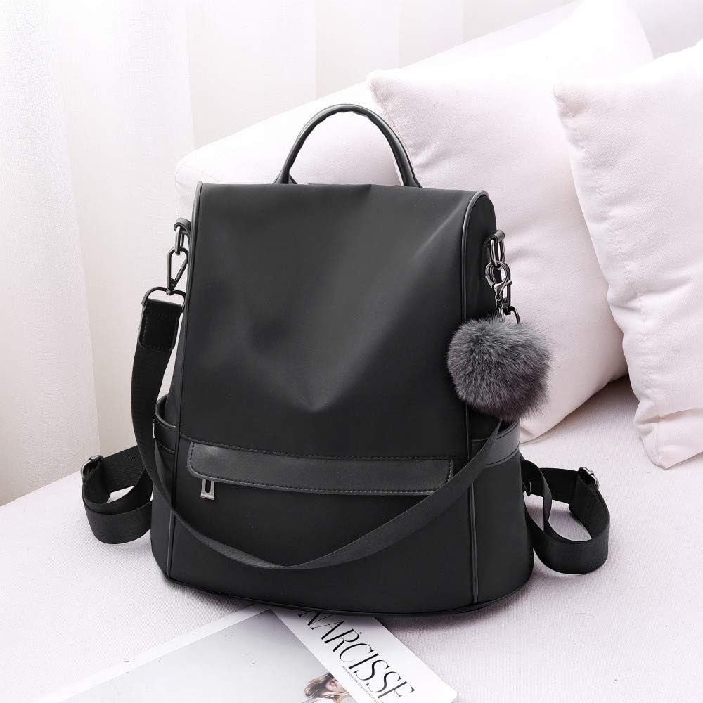Women Backpack Purse Nylon Anti-Theft Fashion Casual Lightweight Travel Shoulder Bag