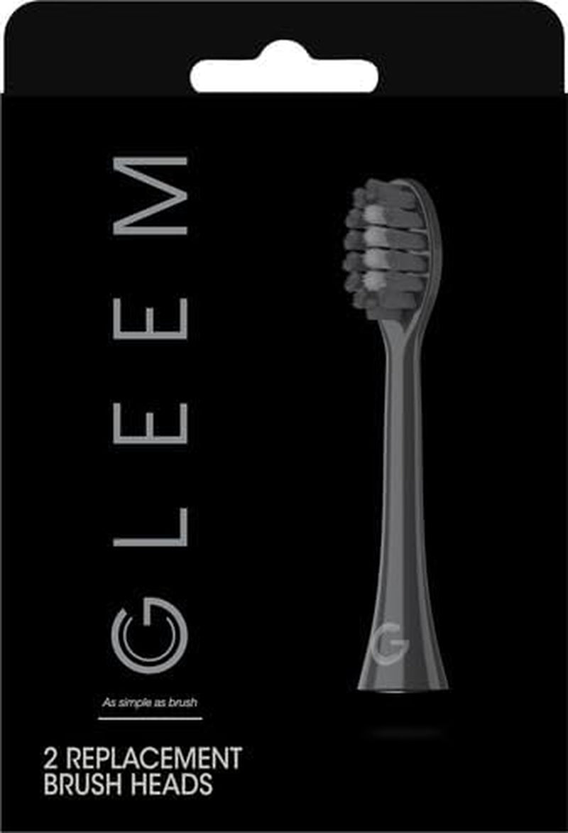 Toothbrush Replacement Brush Heads Refill, Black, 2 Count